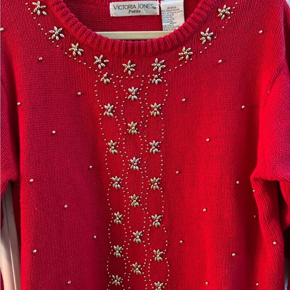 Victoria Jones Petite Holiday Sweater - Picture 5 of 8